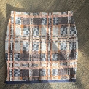 Plaid Patterned Skirt